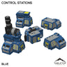 Tabletop Terrain Terrain NextGen Color - Blue Control Stations
