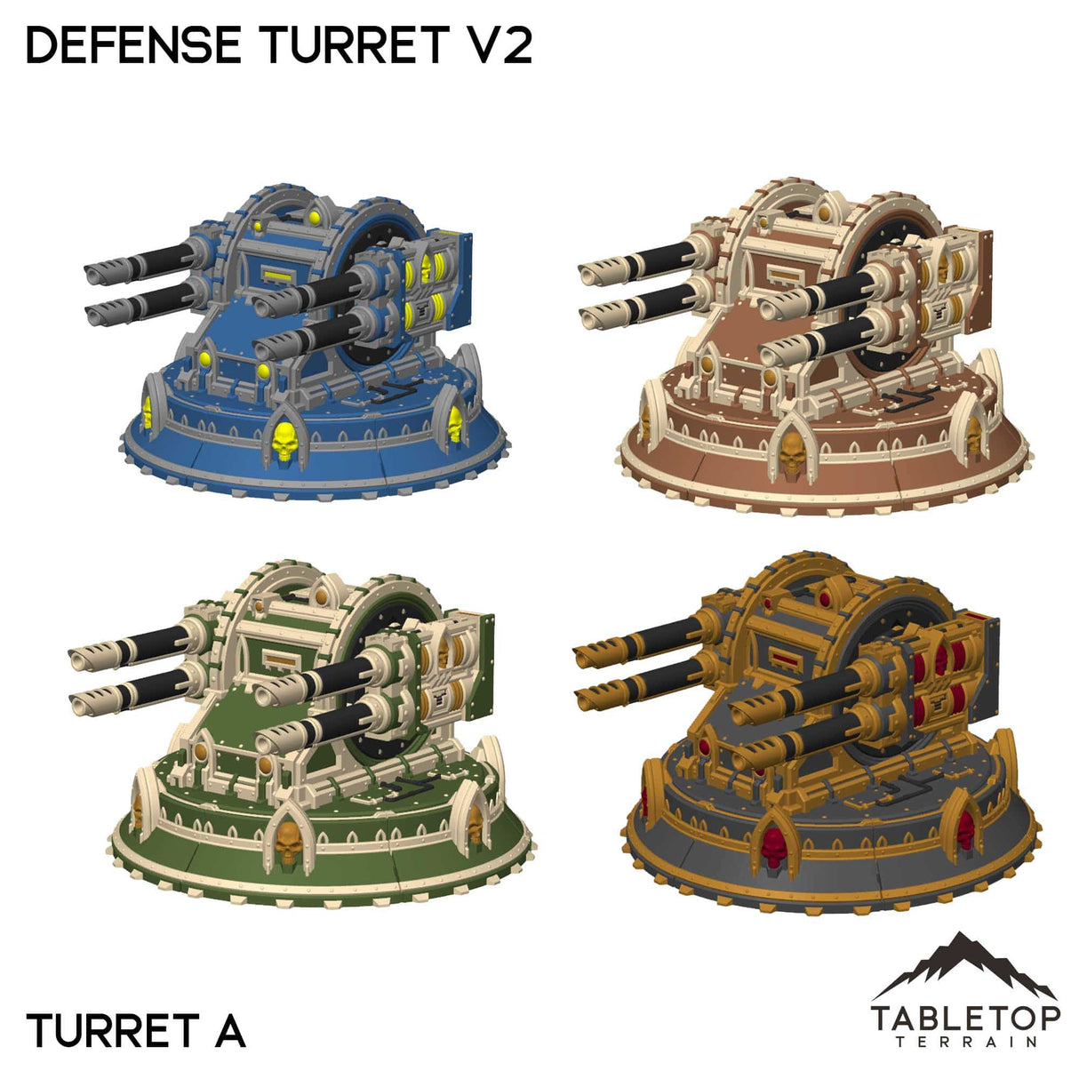 Tabletop Terrain Terrain NextGen Color - Blue / Turret A Defense Turret V2