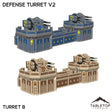 Tabletop Terrain Terrain NextGen Color - Blue / Turret B Defense Turret V2
