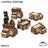 Tabletop Terrain Terrain NextGen Color - Brown Control Stations