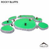 Tabletop Terrain Terrain NextGen Color / Full Set Rocky Bluffs Wargaming Hills