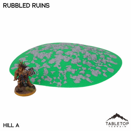 Tabletop Terrain Terrain NextGen Color / Hill A Rubbled Ruins Wargaming Hills
