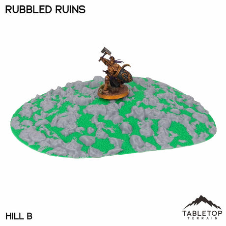 Tabletop Terrain Terrain NextGen Color / Hill B Rubbled Ruins Wargaming Hills
