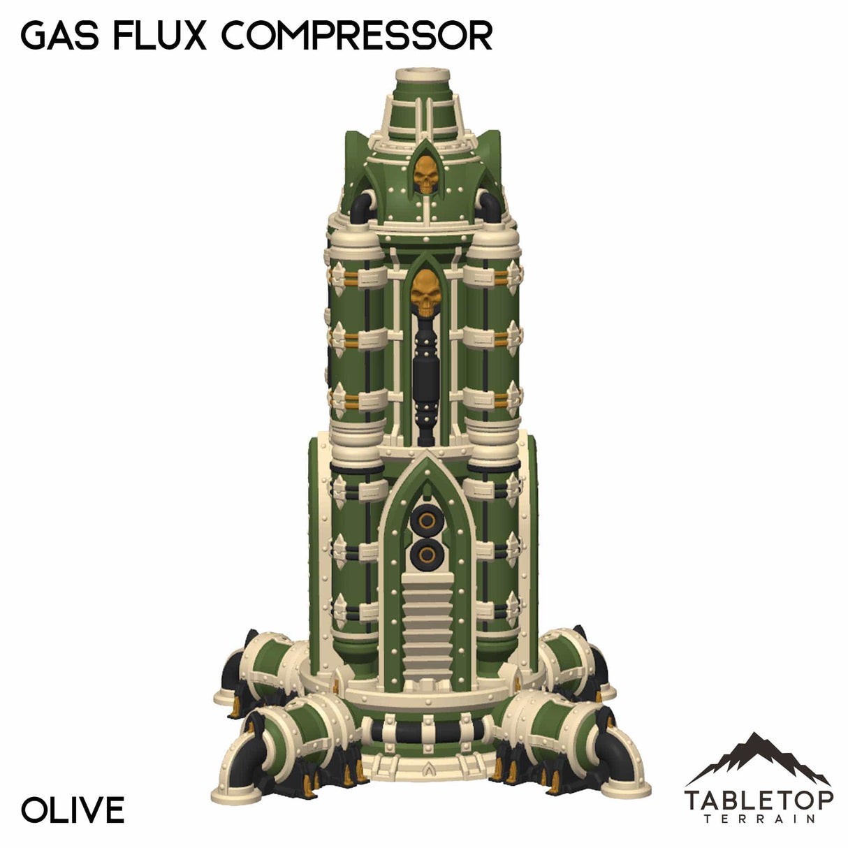 Tabletop Terrain Terrain NextGen Color - Olive Gas Flux Compressor