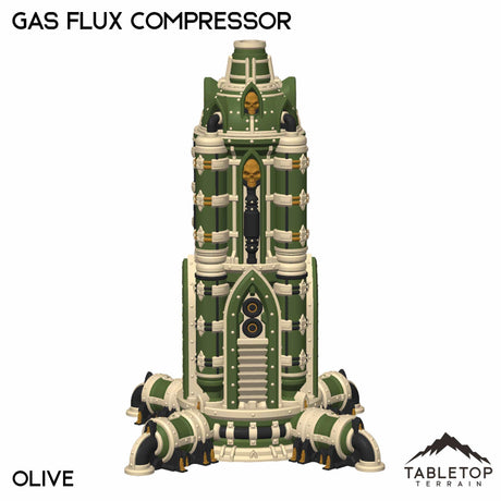 Tabletop Terrain Terrain NextGen Color - Olive Gas Flux Compressor