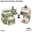 Tabletop Terrain Terrain NextGen Color - Olive Reactor Control Stations