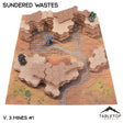 Tabletop Terrain Terrain NextGen Color / Vol 3 (Mines #1) HEXTECH Sundered Wastes Map Hill Sets - 6mm