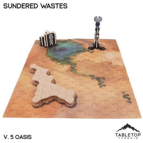 Tabletop Terrain Terrain NextGen Color / Vol 5 (Oasis) HEXTECH Sundered Wastes Map Hill Sets - 6mm