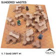 Tabletop Terrain Terrain NextGen Color / Vol 7 (Sand Drift #1) HEXTECH Sundered Wastes Map Hill Sets - 6mm