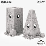 Tabletop Terrain Terrain Obelisks - Alien Artifacts