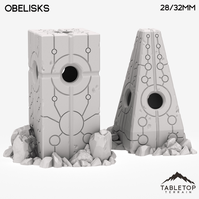 Tabletop Terrain Terrain Obelisks - Alien Artifacts