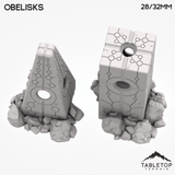 Tabletop Terrain Terrain Obelisks - Alien Artifacts