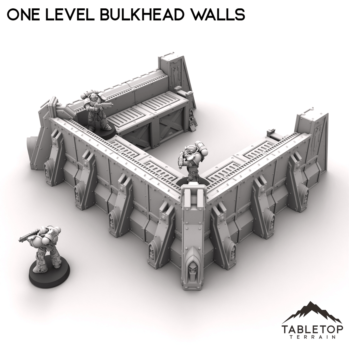 Tabletop Terrain Terrain One Level Bulkhead Walls