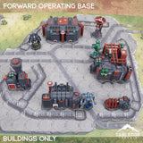 Tabletop Terrain Terrain Only Buildings HEXTECH Forward Operating Base - 6mm