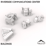 Tabletop Terrain Terrain Only Buildings HEXTECH Riverside Communications Center - 6mm