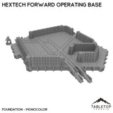 Tabletop Terrain Terrain Only Foundation / Monocolor (Grey) HEXTECH Forward Operating Base - 6mm