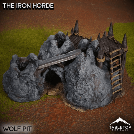 Tabletop Terrain Terrain Orc Pit / 32mm The Iron Horde