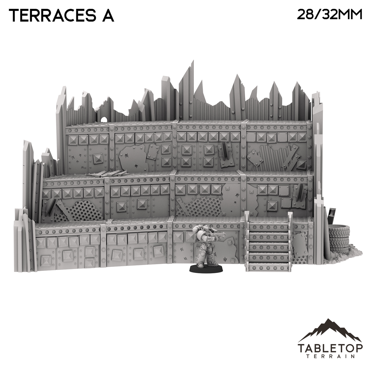 Tabletop Terrain Terrain Orc Terraces A - Warpzel-1A Orc Space Program