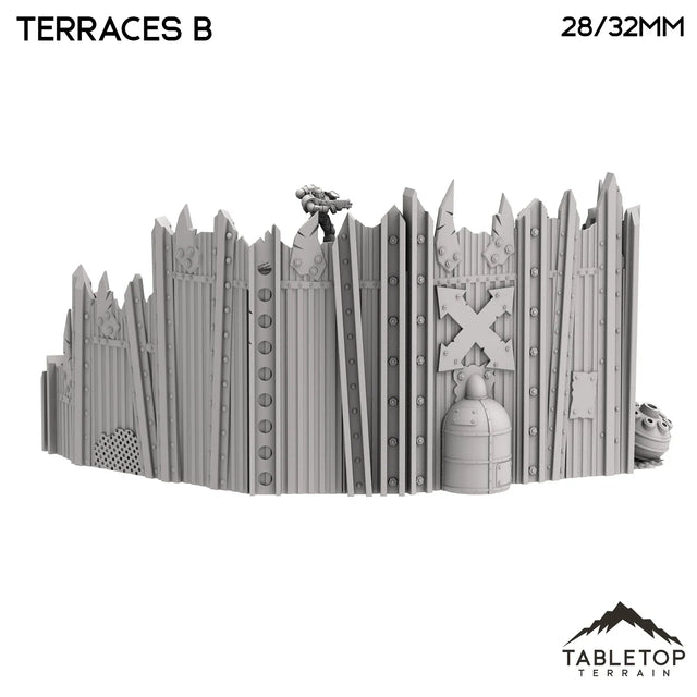 Tabletop Terrain Terrain Orc Terraces B - Warpzel-1A Orc Space Program