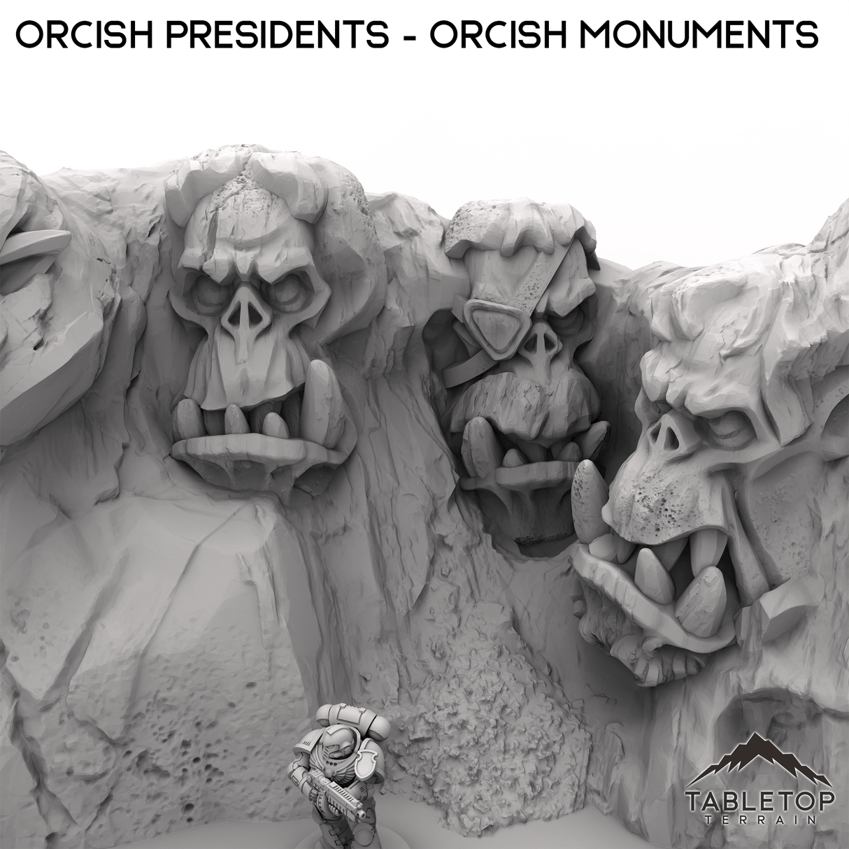 Tabletop Terrain Terrain Orcish Presidents - Orcish Monuments