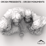 Tabletop Terrain Terrain Orcish Presidents - Orcish Monuments