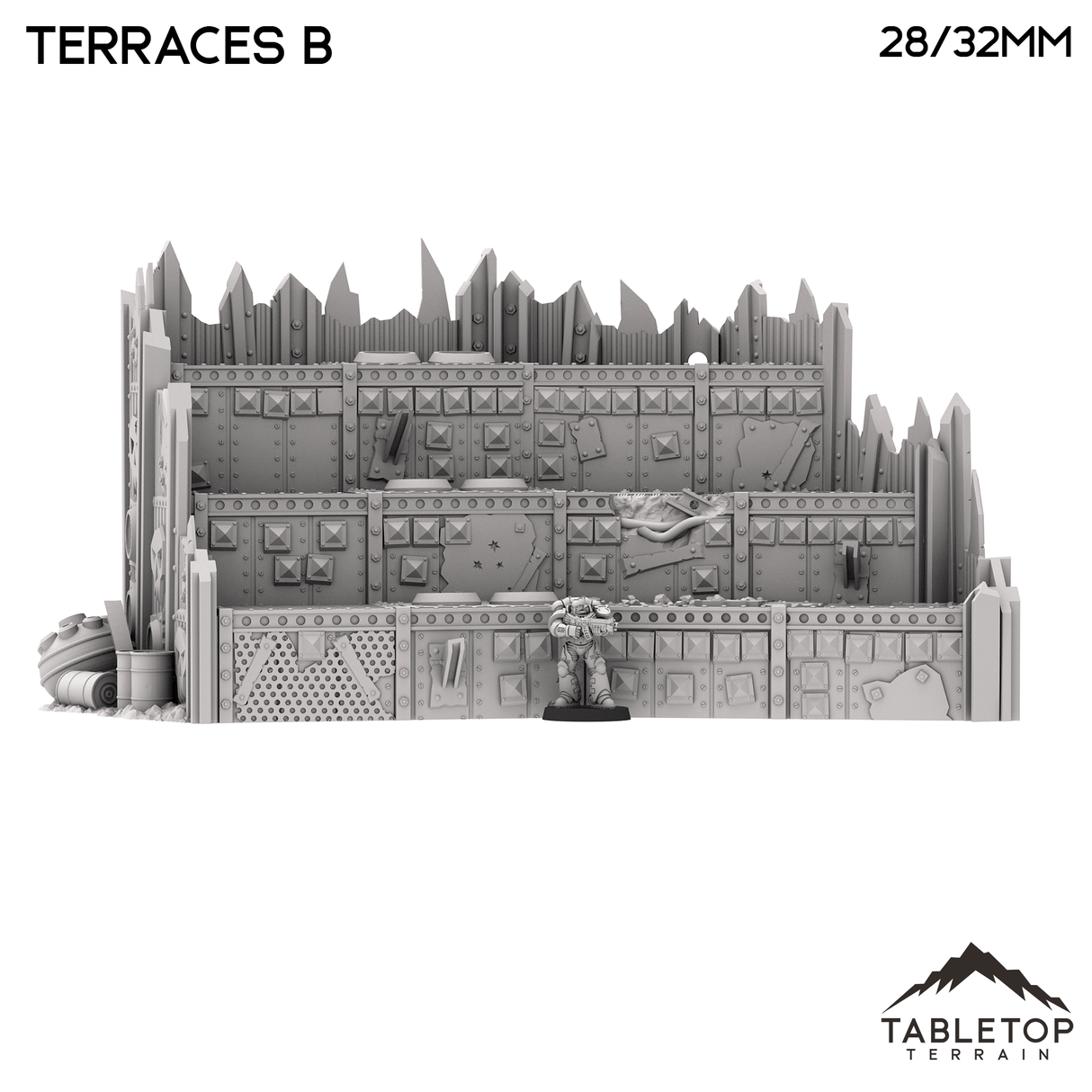 Tabletop Terrain Terrain Ork Terraces B - Warpzel-1A Orc Space Program