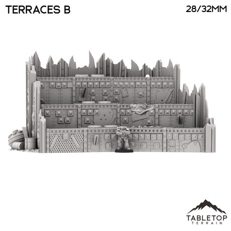 Tabletop Terrain Terrain Ork Terraces B - Warpzel-1A Orc Space Program