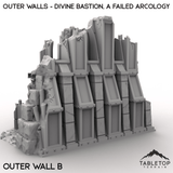 Tabletop Terrain Terrain Outer Walls - Divine Bastion, a Failed Arcology