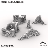 Tabletop Terrain Terrain Outskirt / 32mm Ruins and Jungles