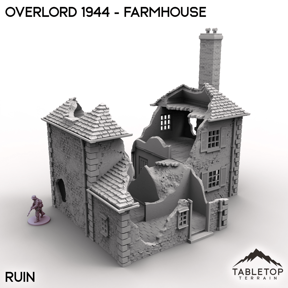Tabletop Terrain Terrain Overlord 1944 - Farmhouse