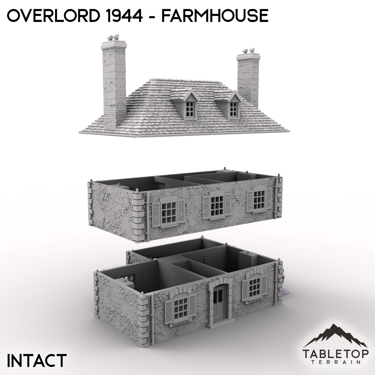 Tabletop Terrain Terrain Overlord 1944 - Farmhouse