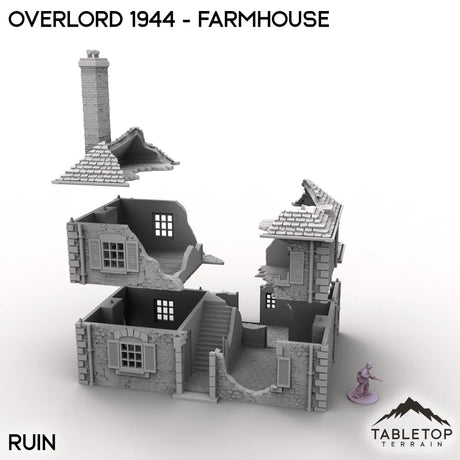 Tabletop Terrain Terrain Overlord 1944 - Farmhouse