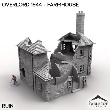 Tabletop Terrain Terrain Overlord 1944 - Farmhouse
