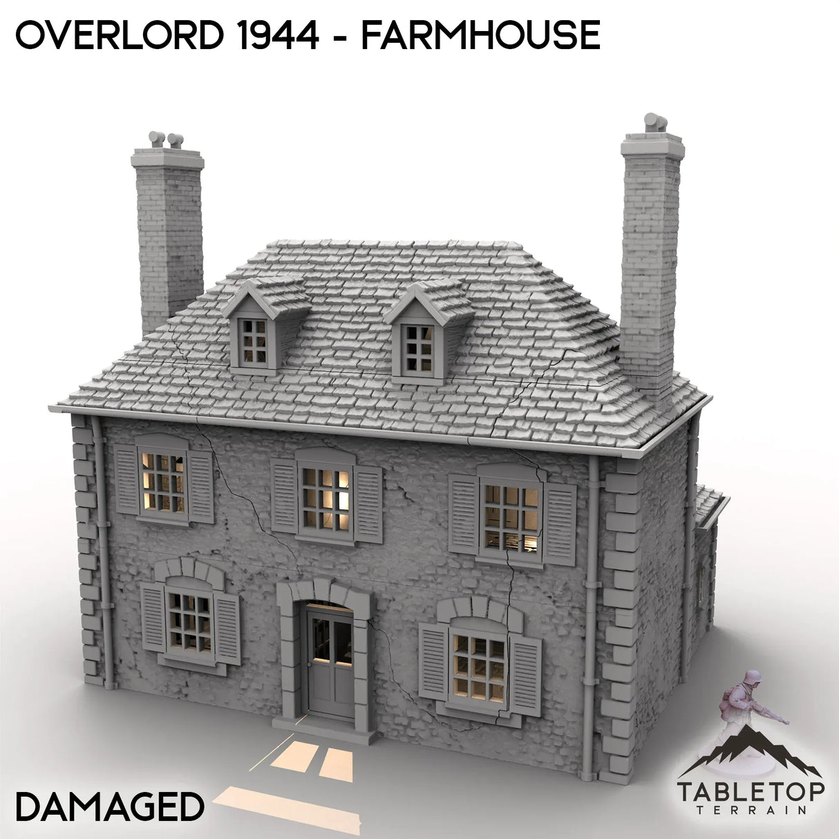Tabletop Terrain Terrain Overlord 1944 - Farmhouse