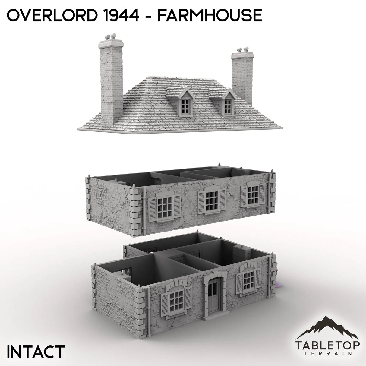 Tabletop Terrain Terrain Overlord 1944 - Farmhouse