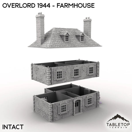 Tabletop Terrain Terrain Overlord 1944 - Farmhouse