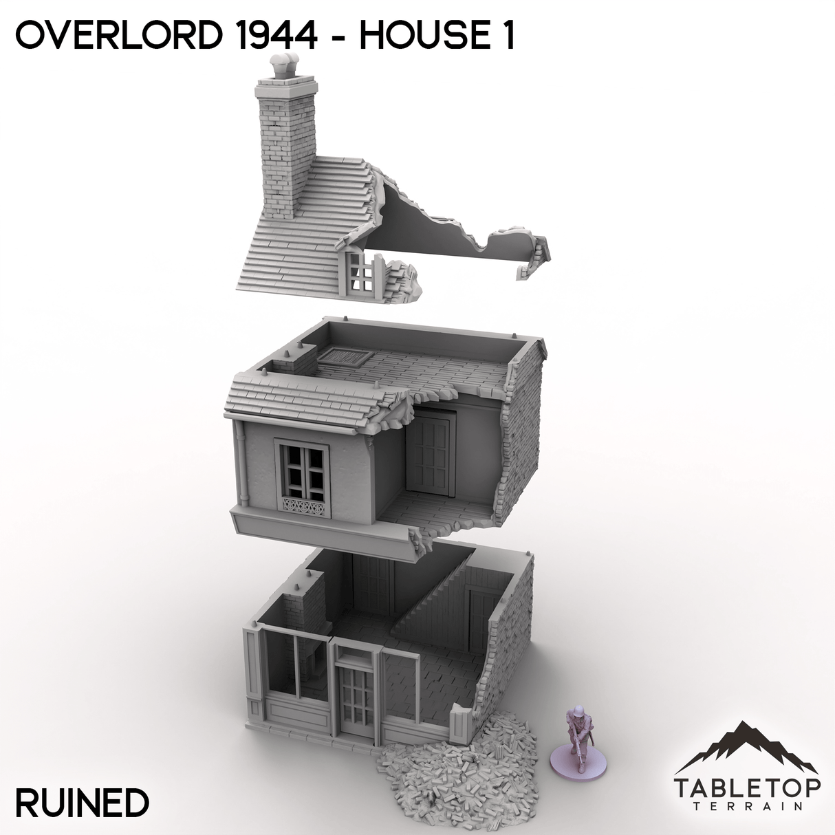 Tabletop Terrain Terrain Overlord 1944 - House 1