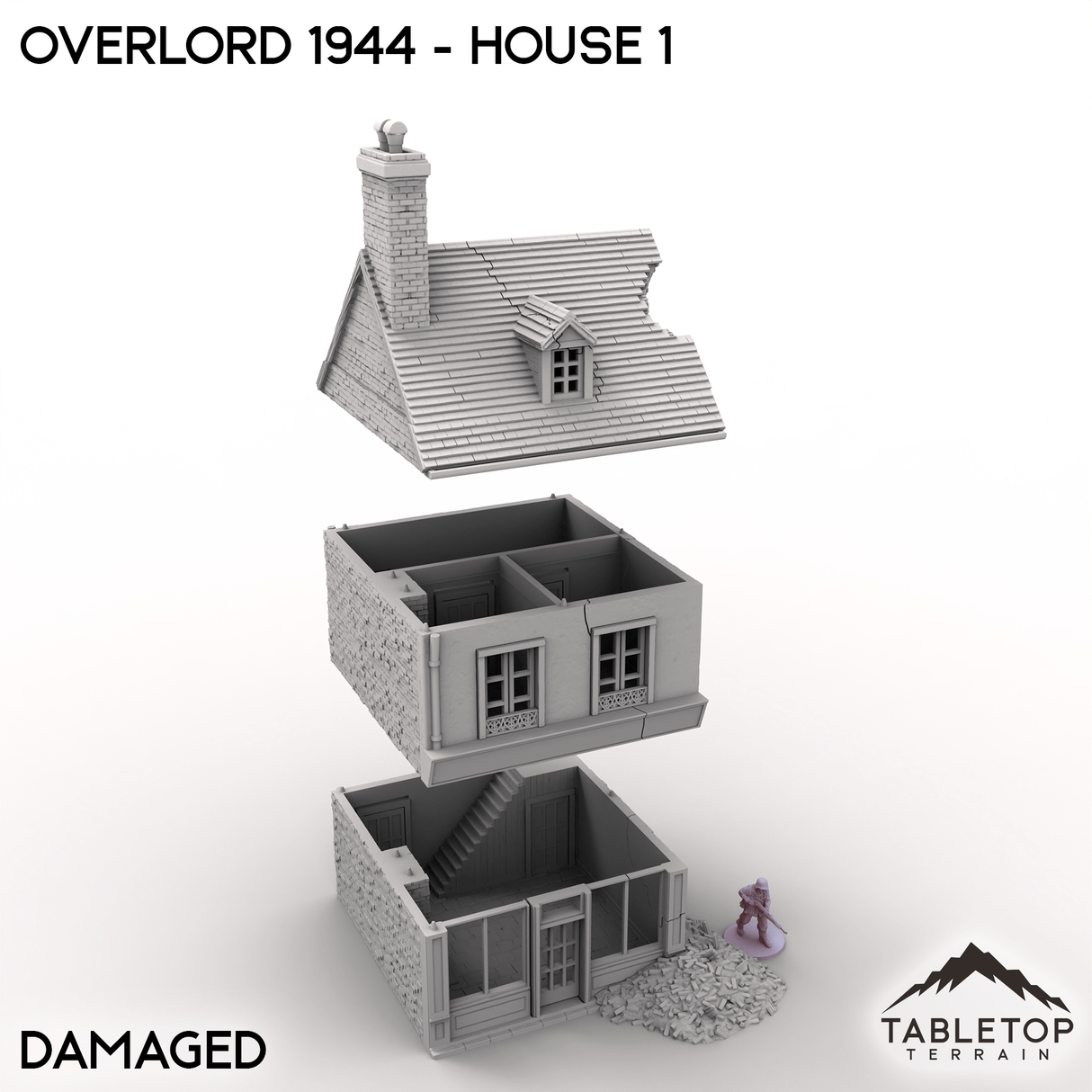 Tabletop Terrain Terrain Overlord 1944 - House 1