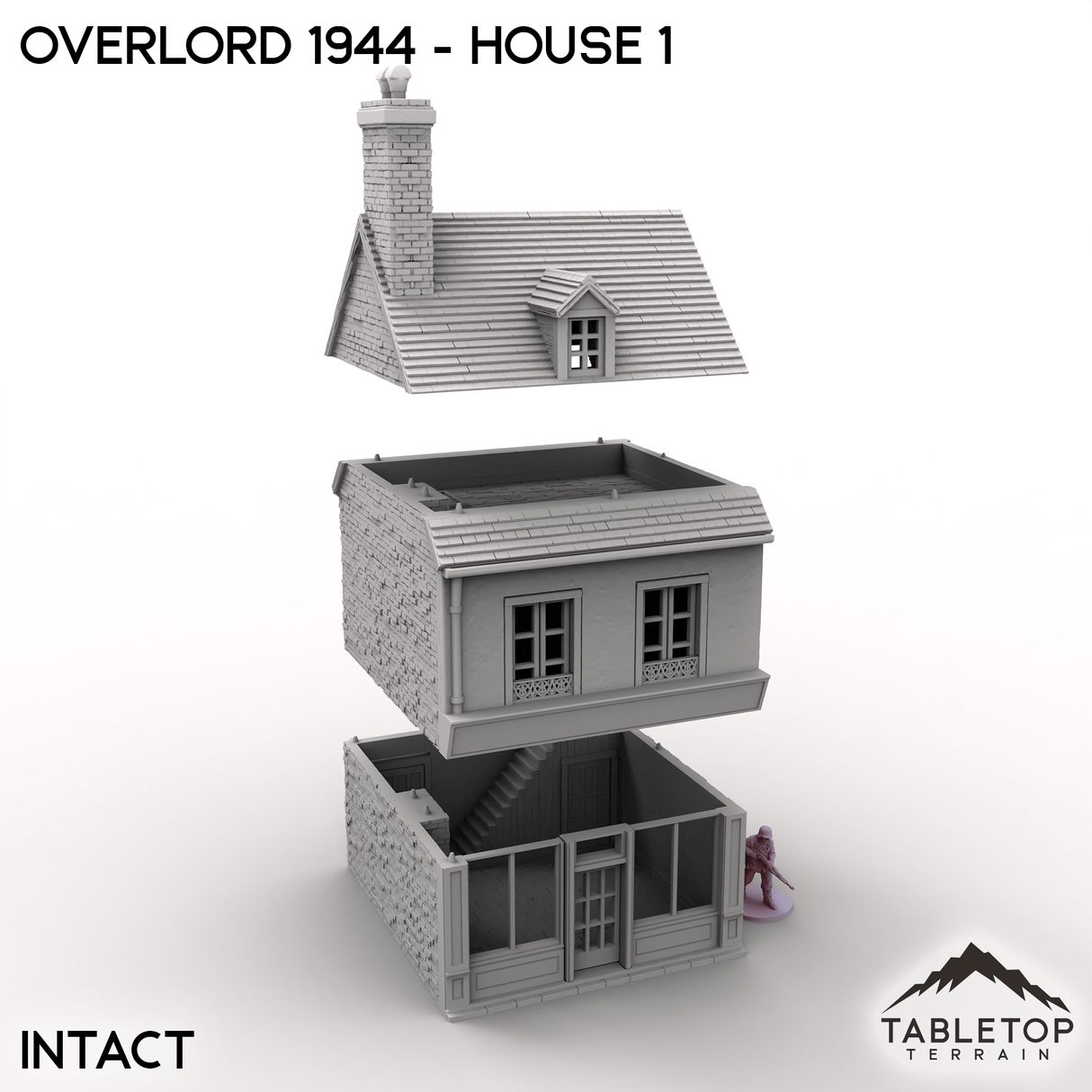 Tabletop Terrain Terrain Overlord 1944 - House 1
