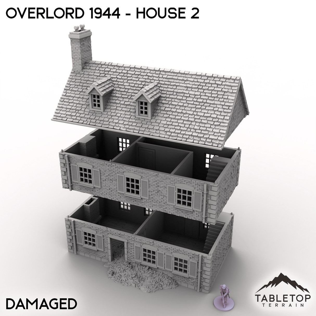 Tabletop Terrain Terrain Overlord 1944 - House 2