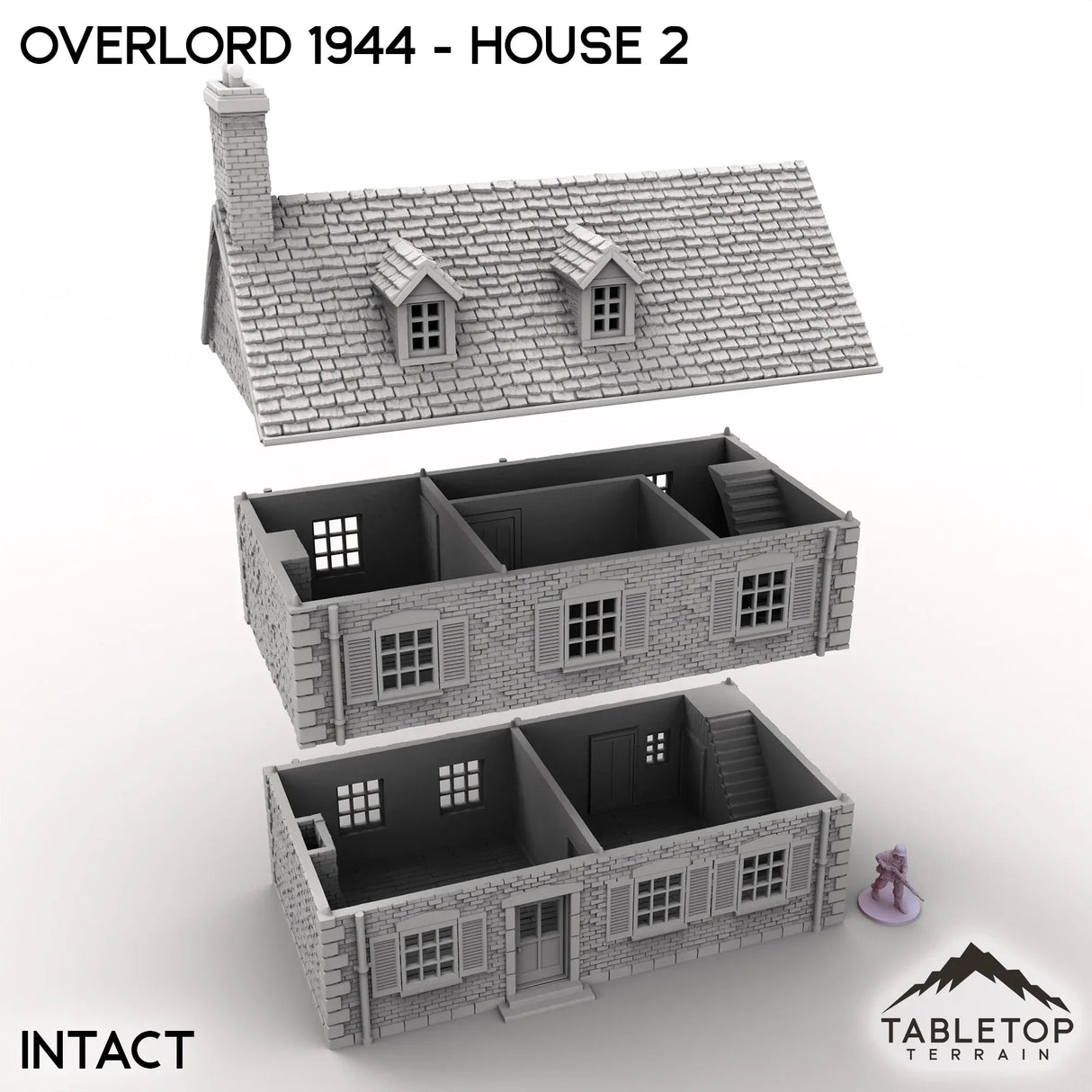 Tabletop Terrain Terrain Overlord 1944 - House 2