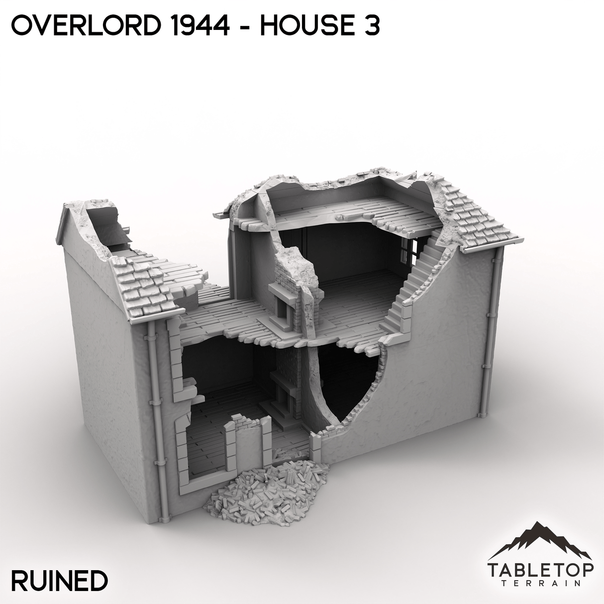 Tabletop Terrain Terrain Overlord 1944 - House 3