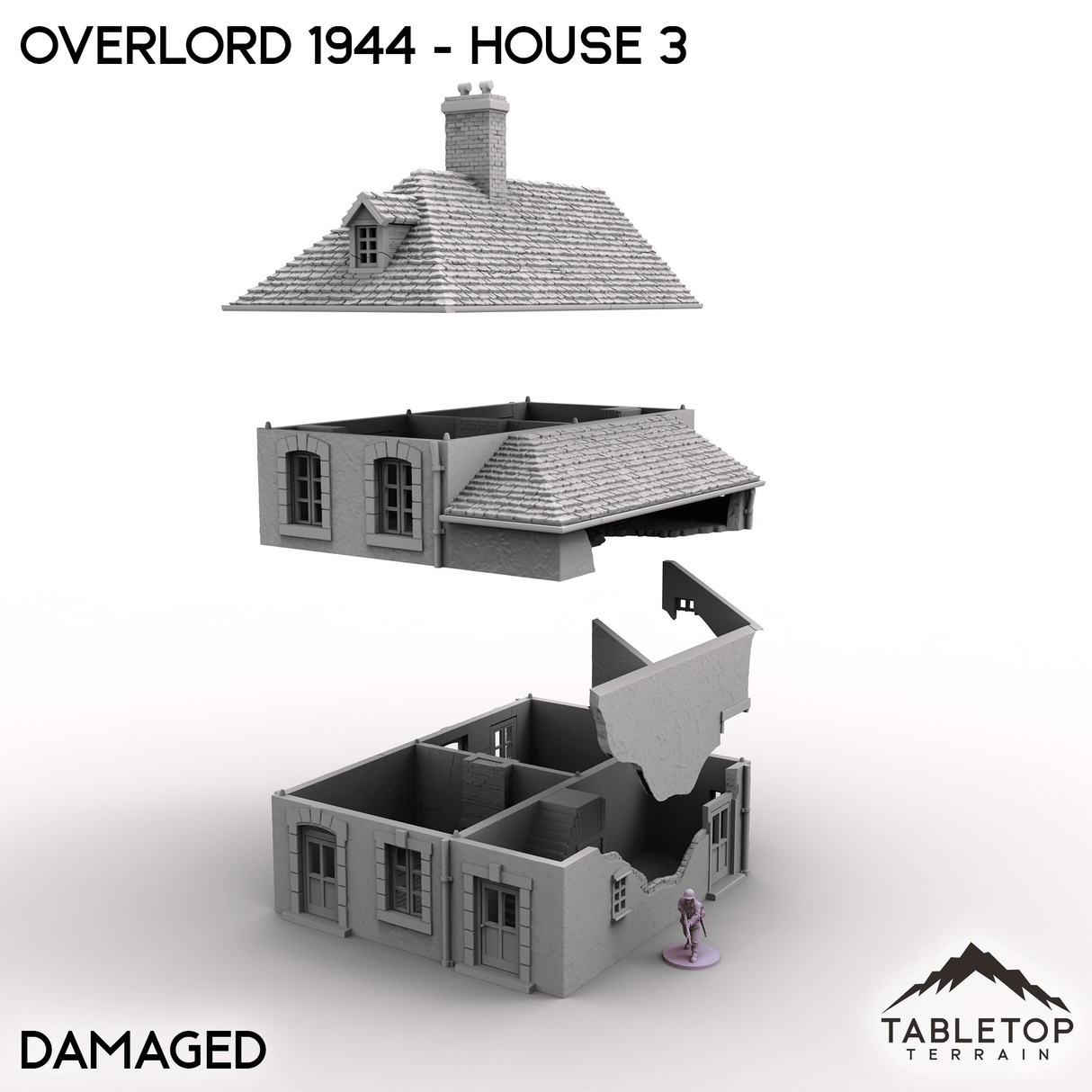 Tabletop Terrain Terrain Overlord 1944 - House 3