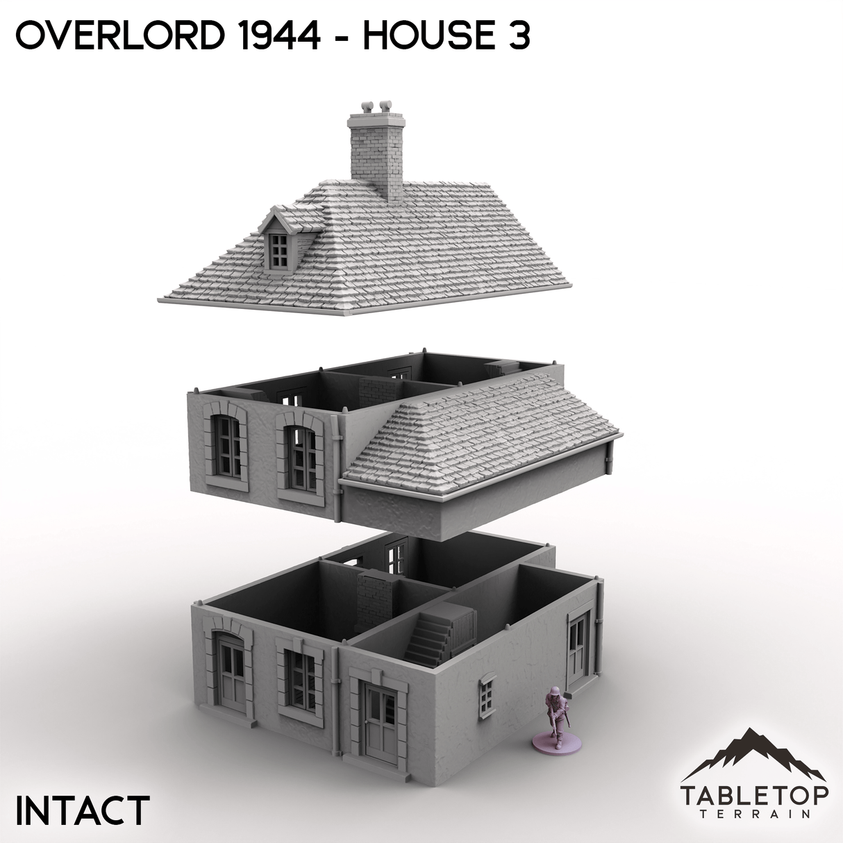 Tabletop Terrain Terrain Overlord 1944 - House 3