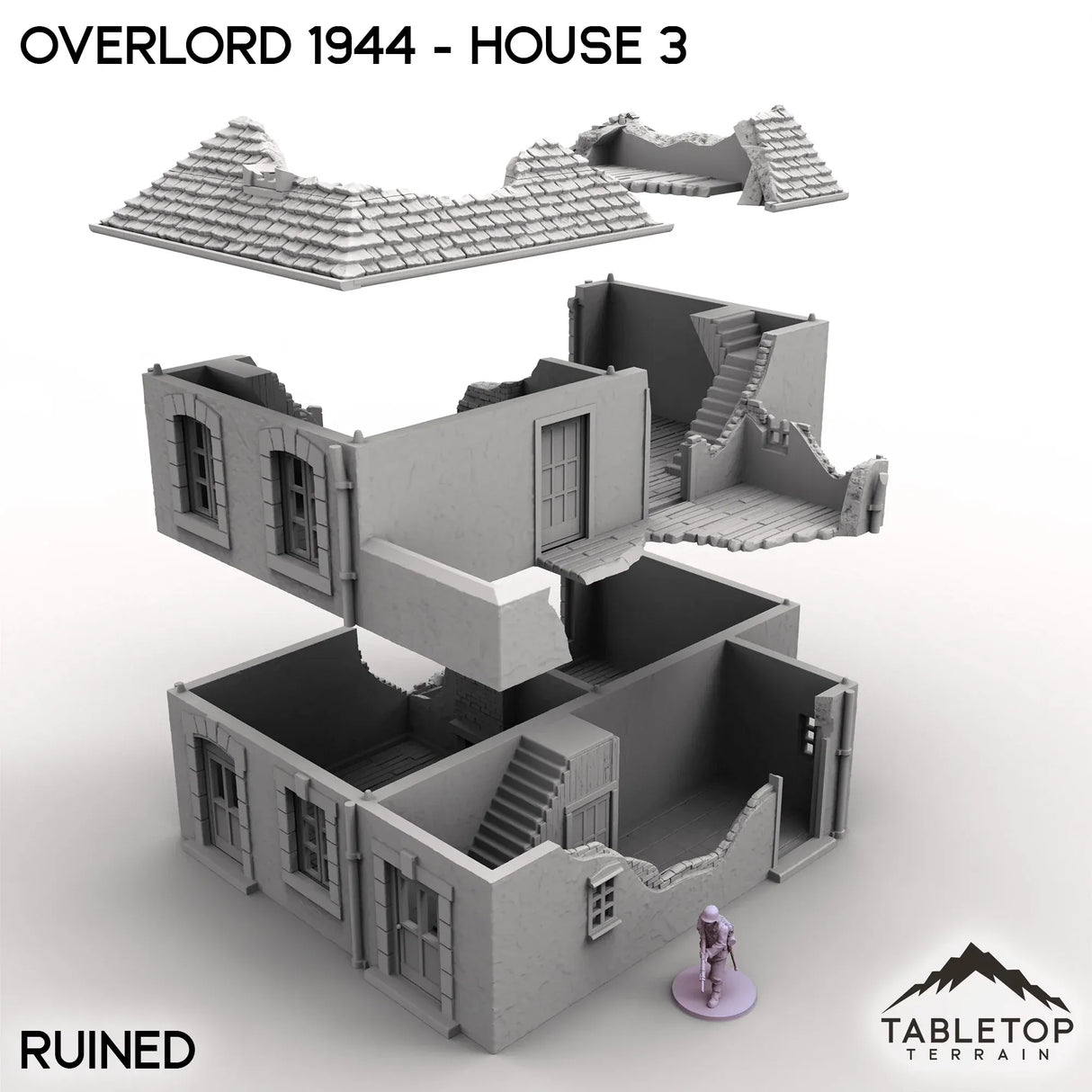 Tabletop Terrain Terrain Overlord 1944 - House 3
