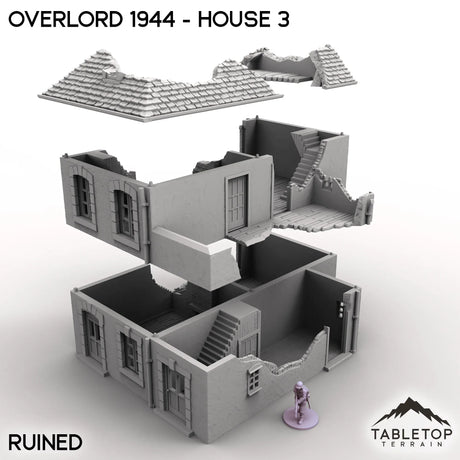 Tabletop Terrain Terrain Overlord 1944 - House 3