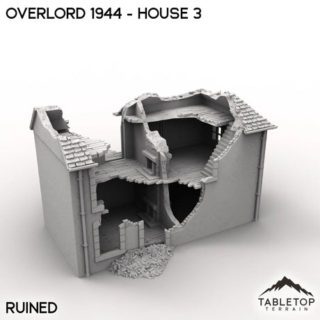 Tabletop Terrain Terrain Overlord 1944 - House 3