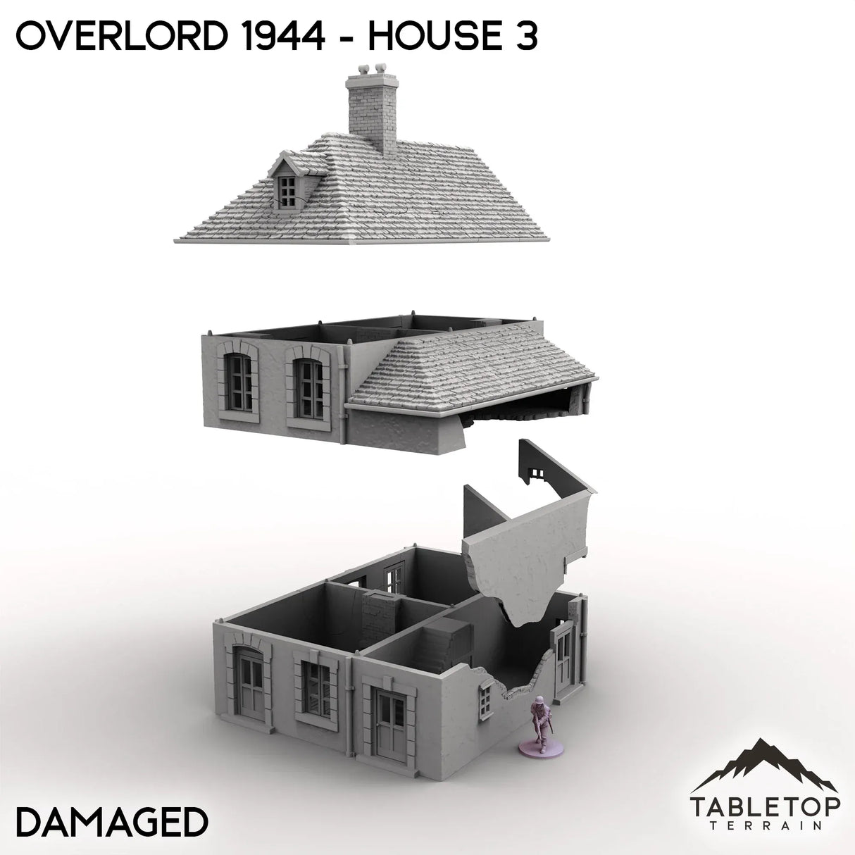 Tabletop Terrain Terrain Overlord 1944 - House 3