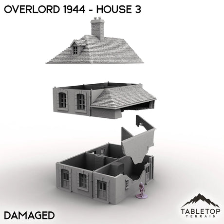 Tabletop Terrain Terrain Overlord 1944 - House 3