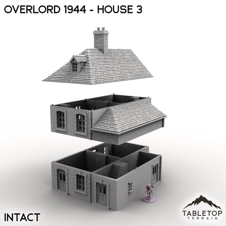 Tabletop Terrain Terrain Overlord 1944 - House 3